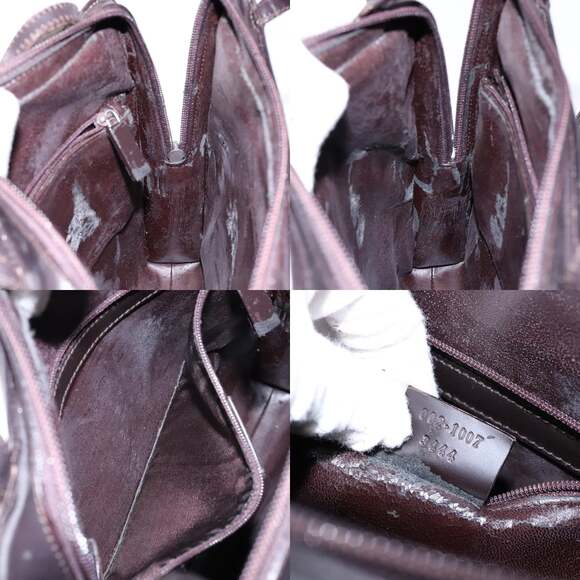 GUCCI Shoulder Bag Patent Leather Dark Brown 002 002 - Picture 12 of 12